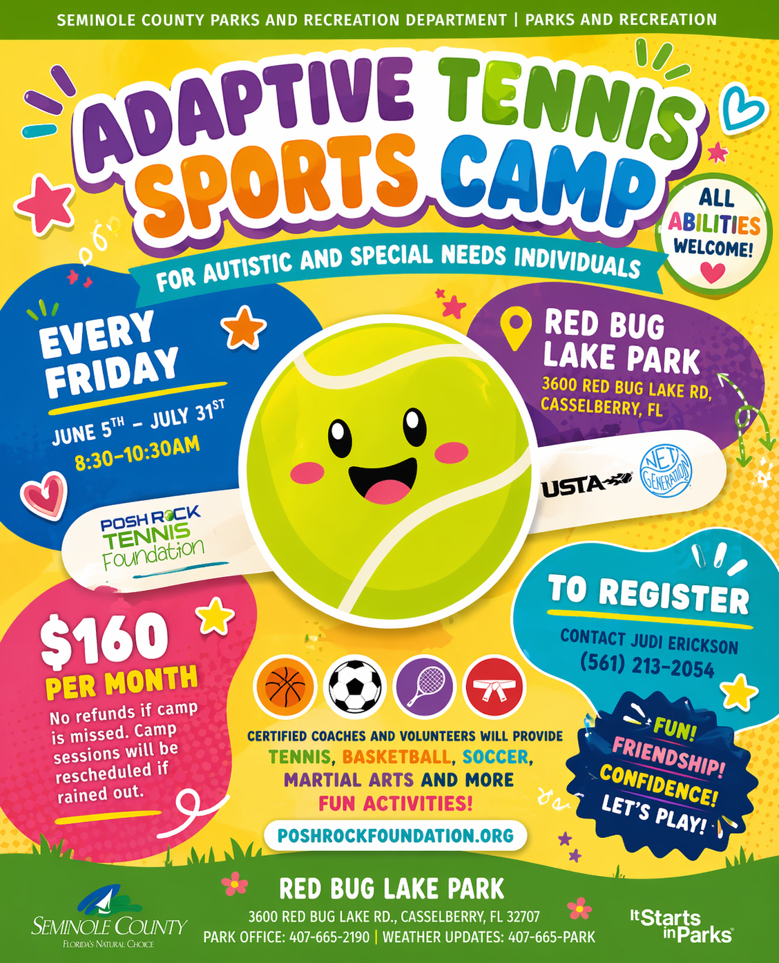 2026 Adaptive Summer Camp flyer
